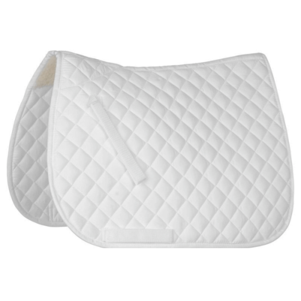 Roma Shaped All Purpose Saddle Pad - White