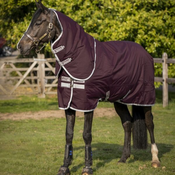 Horseware Amigo hero ripstop plus medium weight Fig and Silver