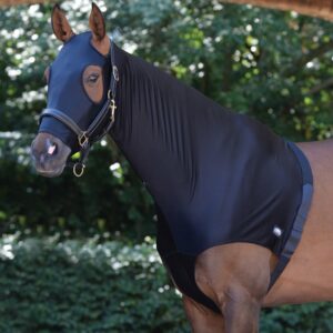 Weatherbeeta Stretch Hood With Zip-LF-Blk-Side