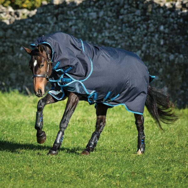 Amigo Bravo 12 Plus Turnout Rug Bundle Navy