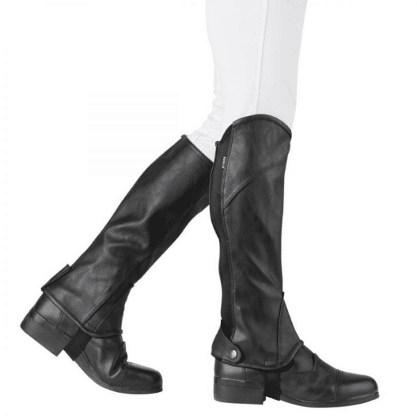 child dublin stretch fit half chaps black 4