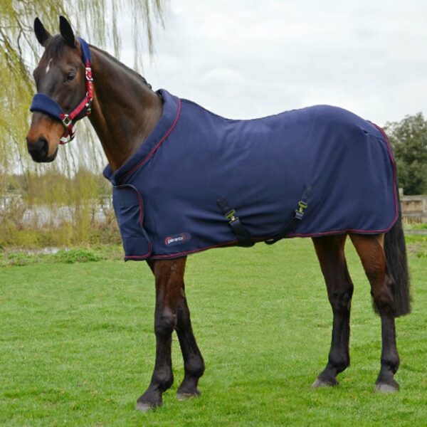 Navy Fleece Cooler Rug