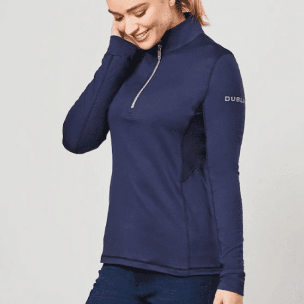 dublin kylee long sleeve shirt ii navy lf side