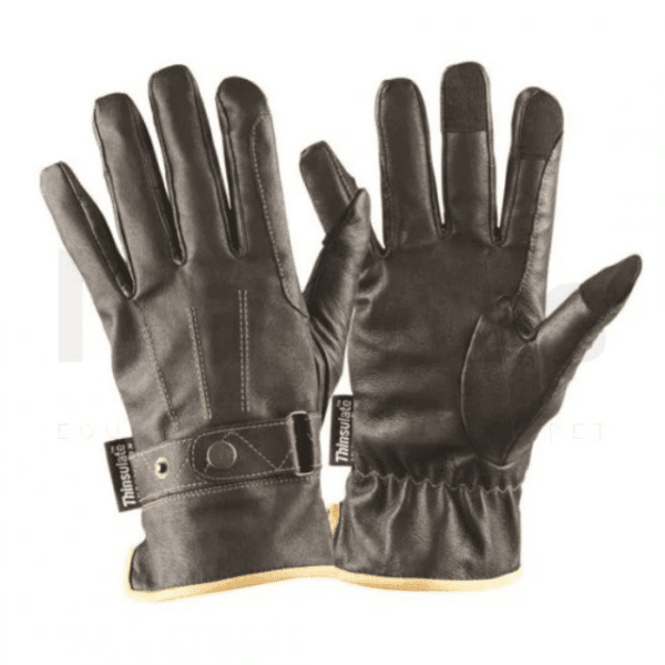 dublin leather thinsulate winter riding gloves brown 3