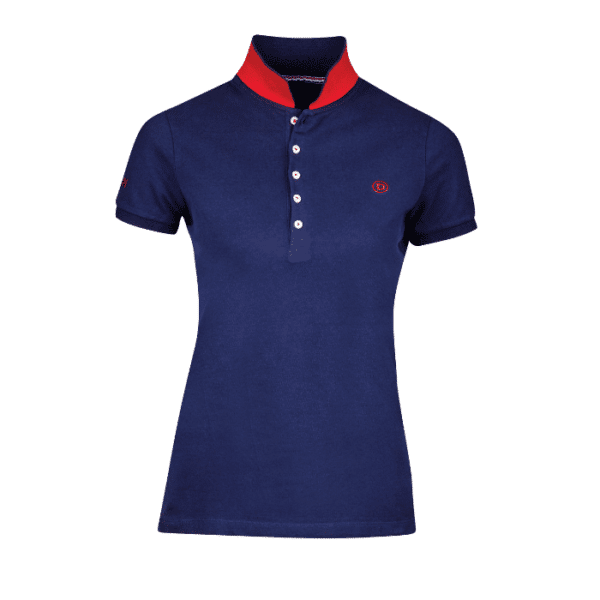 dublin lily cap sleeve polo black navy