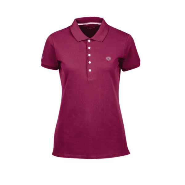 dublin lily cap sleeve polo crimson red f 2