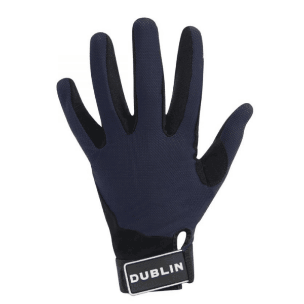 dublin mesh back riding gloves navy back