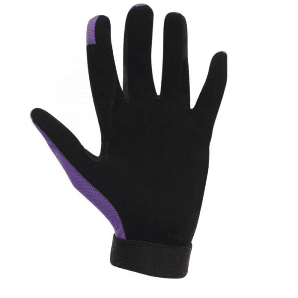 dublin mesh back riding gloves purple front