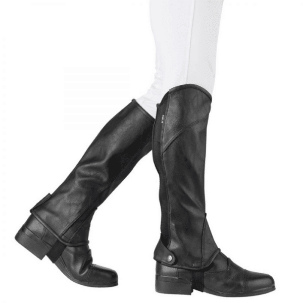 dublin stretch fit half chaps black 5