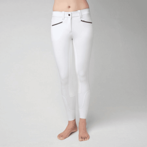 horseware ladies full seat competition breeches white