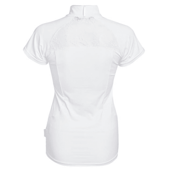 horseware ladies sara competition shirt in white back