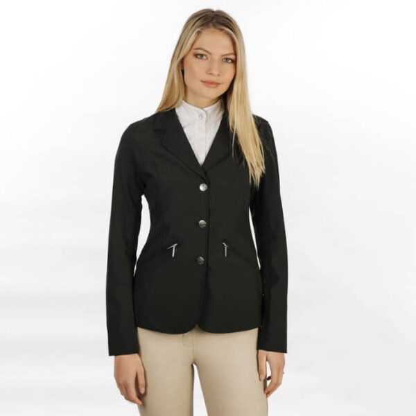 ladies competition jacket black front