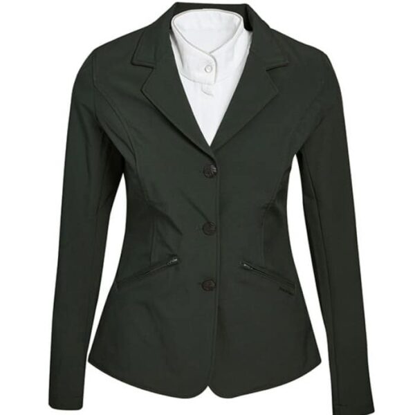 ladies competition jacket green front 1