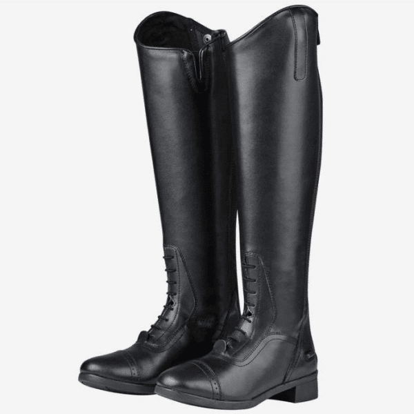 saxon syntovia tall field boots regular black front 3