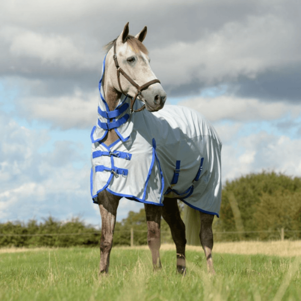 weatherbeeta comfitec 600dmesh fly rug silver front