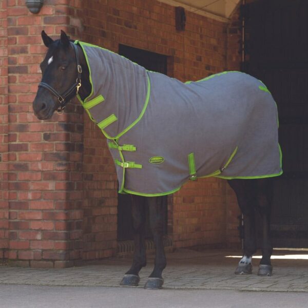 weatherbeeta fleece cooler combo neck lime grey lf 1 8