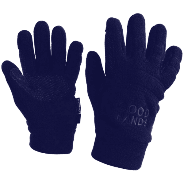 weatherbeeta good hands pimple polar fleece gloves navy 1