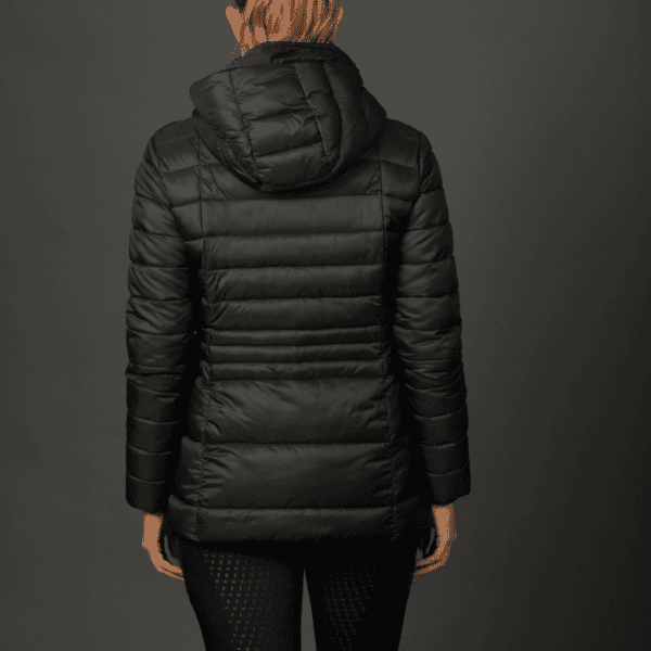 weatherbeeta harper quilted coat black lf back