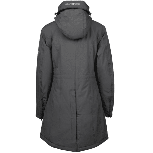 weatherbeeta kyla waterproof jacket asphalt grey back