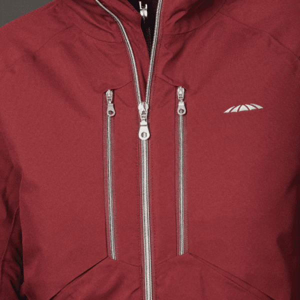 weatherbeeta tania waterproof jacket burgundy full zip