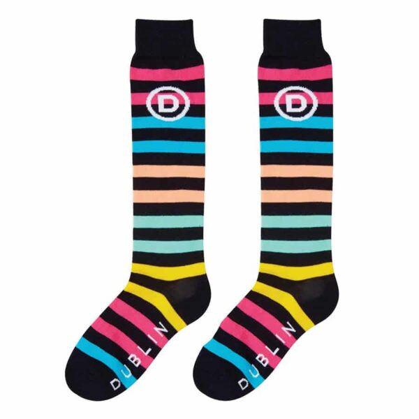 DUBLIN SINGLE PACK SOCKS RAINBOW STRIPES