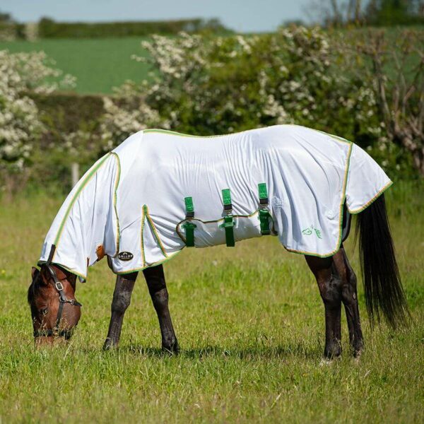 Gallop Fly Mesh Combo Rug White