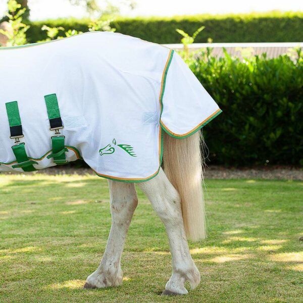 Gallop Fly Mesh Combo Rug White